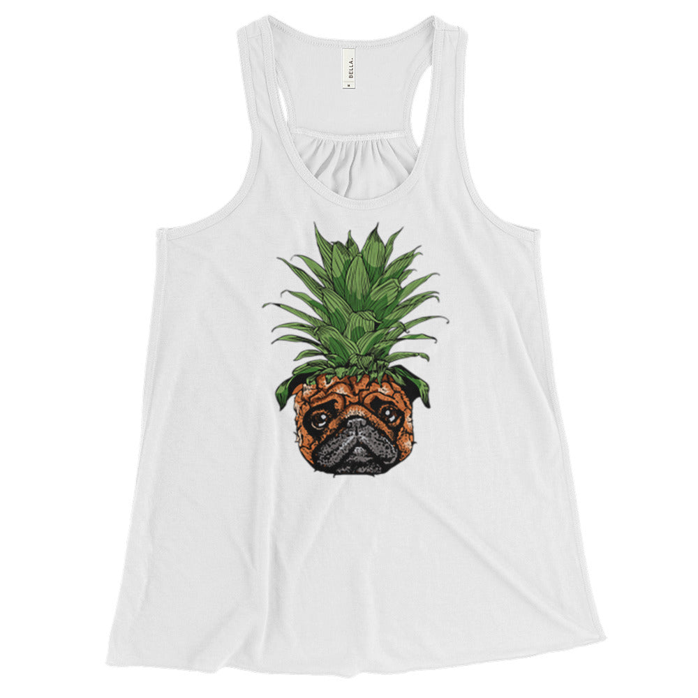 Pineapple Pug Flowy Tank