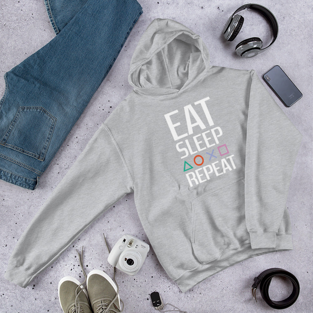 Eat Sleep Game Repeat Hoodie