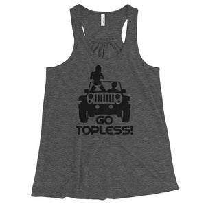 Go Topless Women's Flowy Racerback Tank