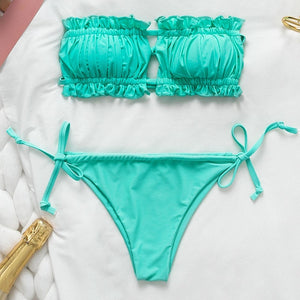 Ruffle Me Right Bikini Set