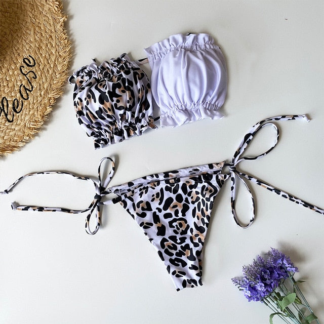 Ruffle Me Right Bikini Set
