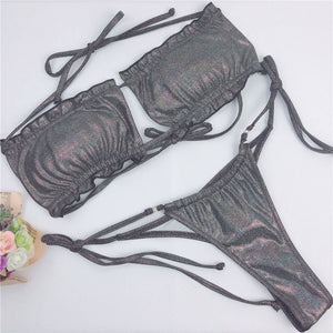 Ruffle Me Right Bikini Set