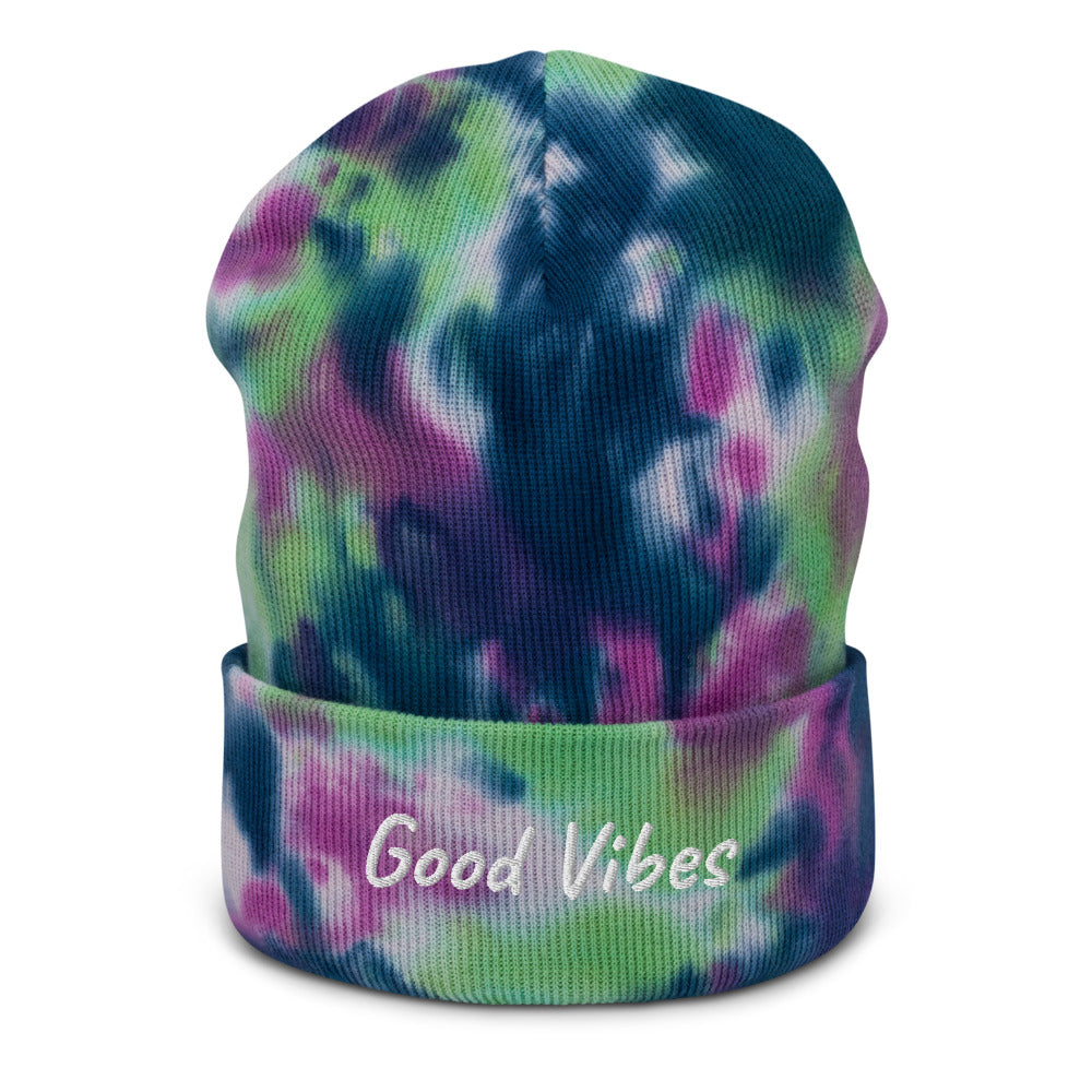Good Vibes Tie-dye beanie