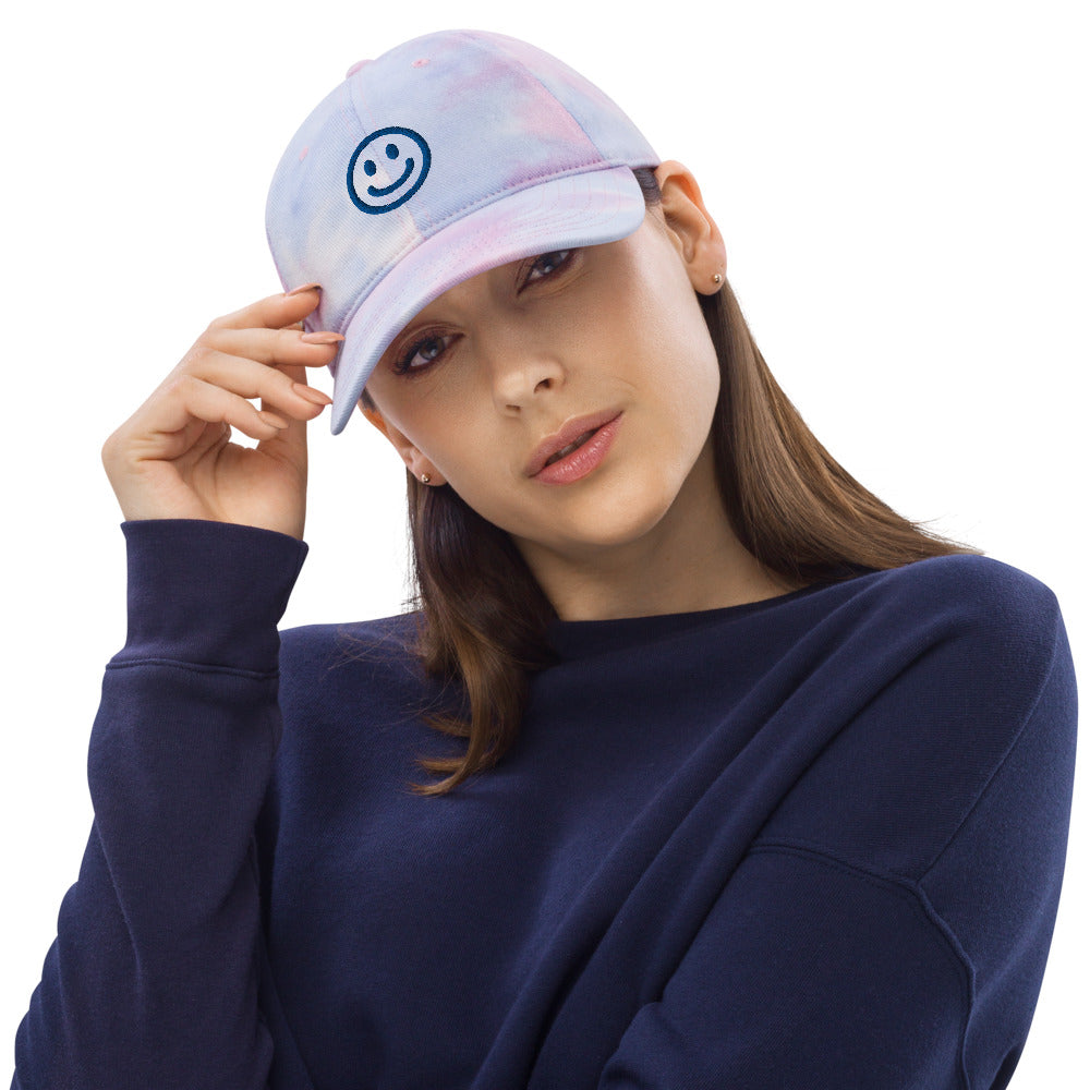 Be Happy Tie dye hat
