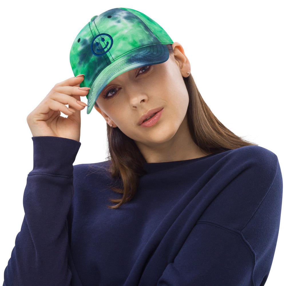 Be Happy Tie dye hat