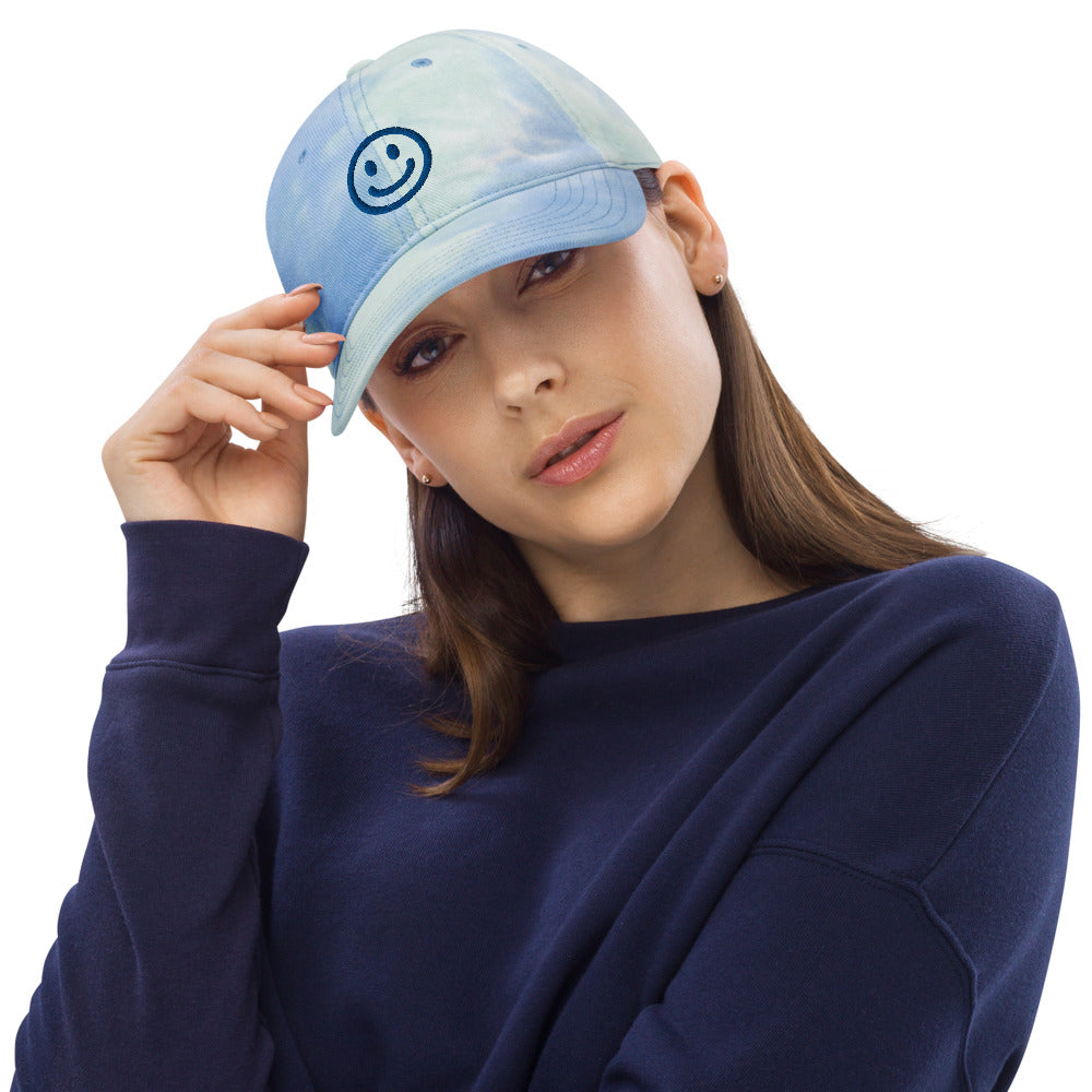 Be Happy Tie dye hat