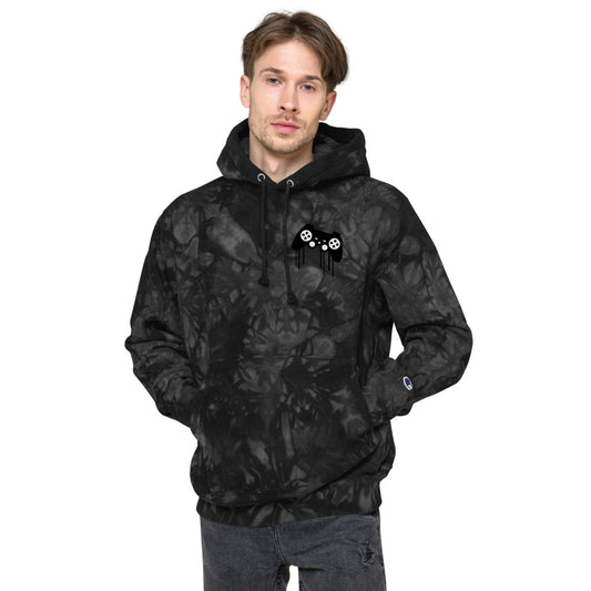 Gamer God Champion tie-dye hoodie