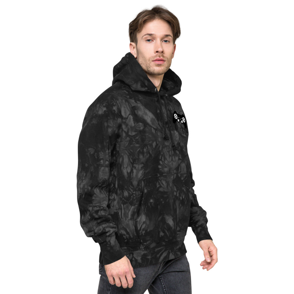 Gamer God Champion tie-dye hoodie