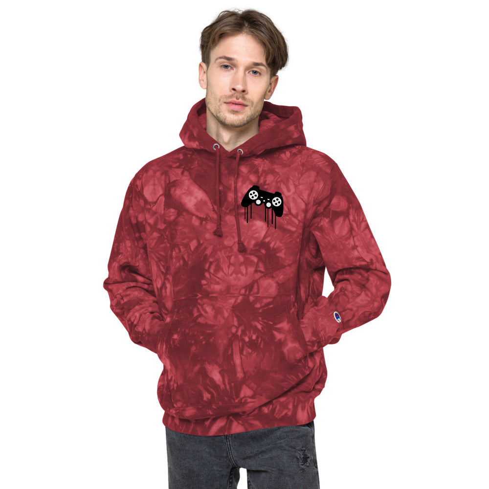 Gamer God Champion tie-dye hoodie